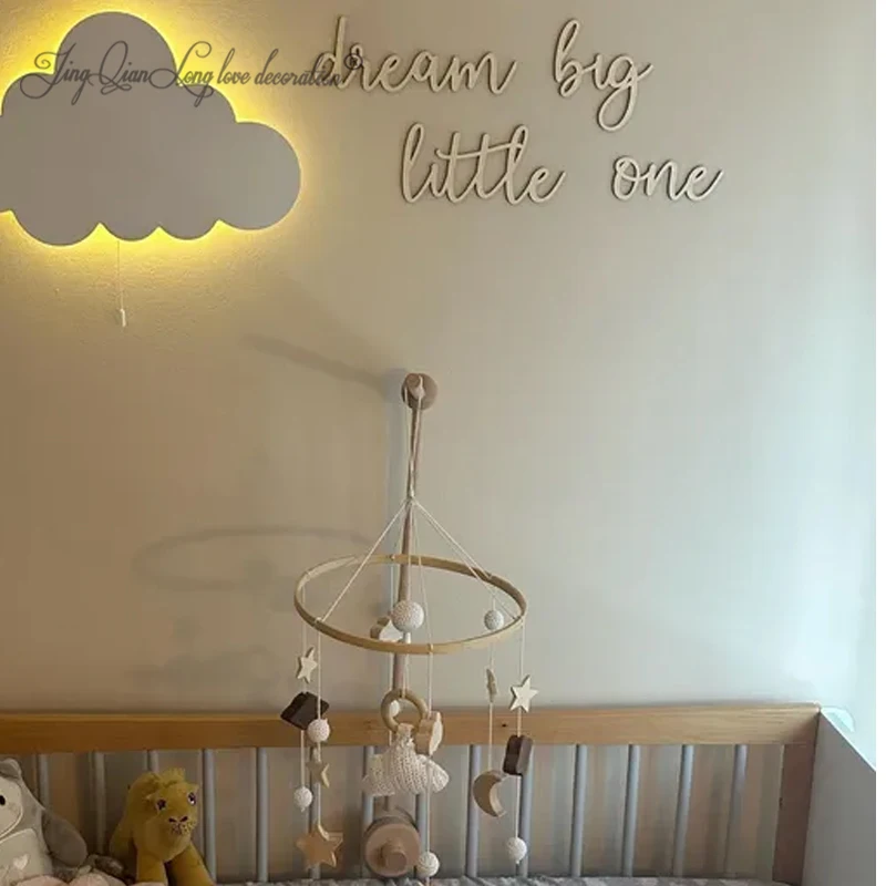 Custom Dream big little one sign - Nursery Decor - Sign for Nursery - Wall Art - Nursery Plaque - Kids Bedroom Sign - Home Deco