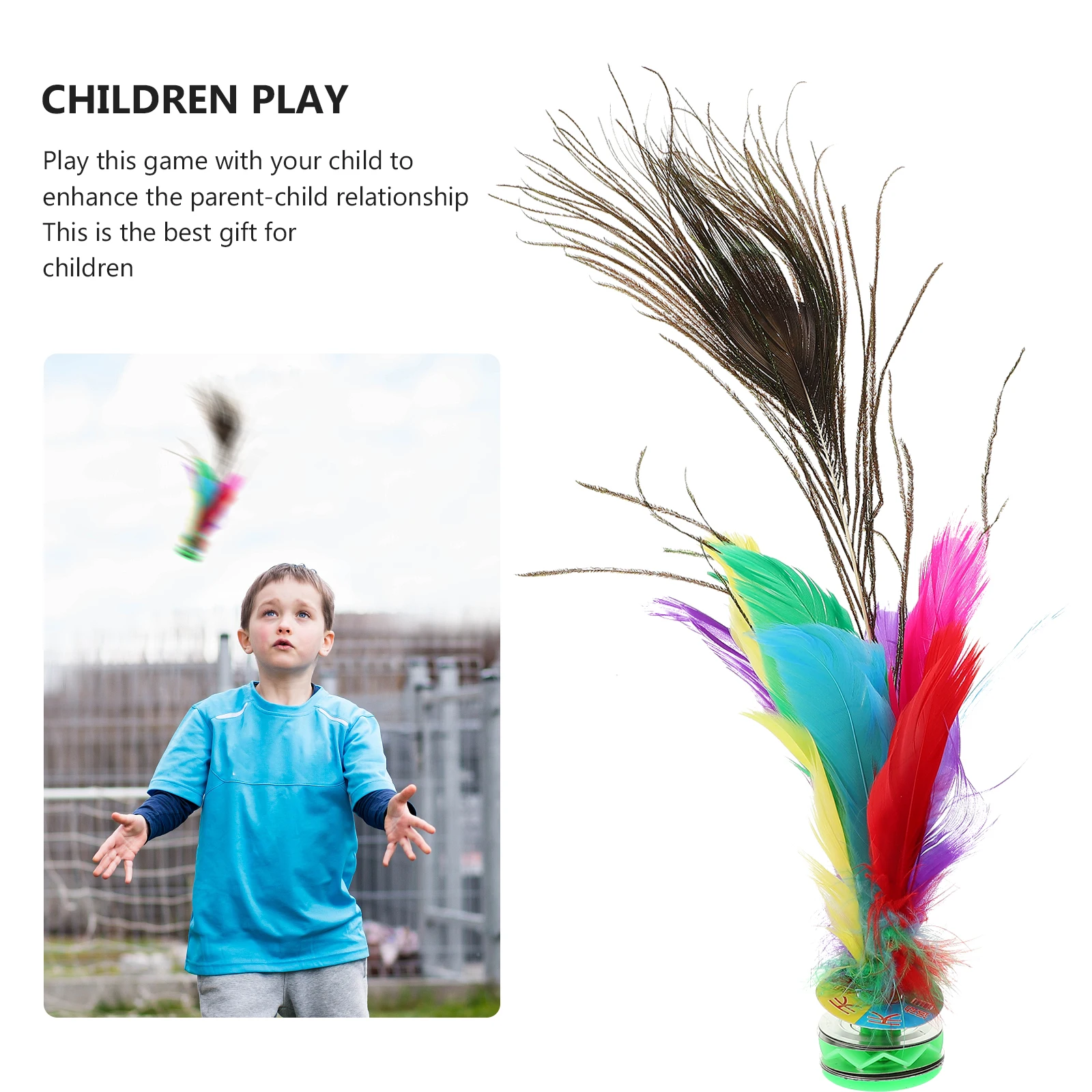 4 Pcs Shuttlecock Lightweight Jianzi Kids Toys Sports Large Game Iron Exercise Outdoor Attractive