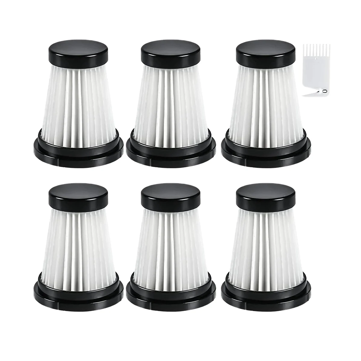 6 filtros HEPA para aspirador de pó K12 / K12 Pro / K13 e aspirador de pó portátil Genius Invictus.0/2.0