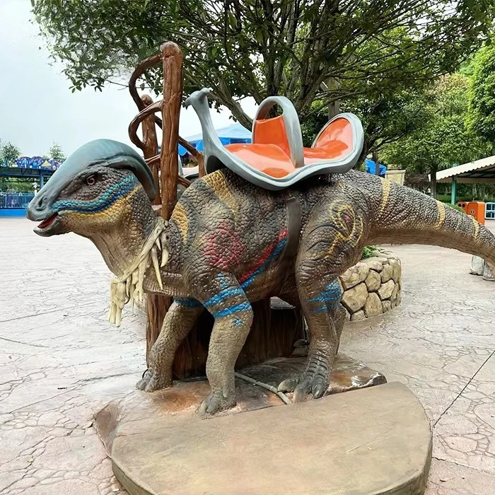 Fixed Indoor Animation Dinosaur Kids Mechanical Dinosaur Cycling Mall Public Places Adventure Park