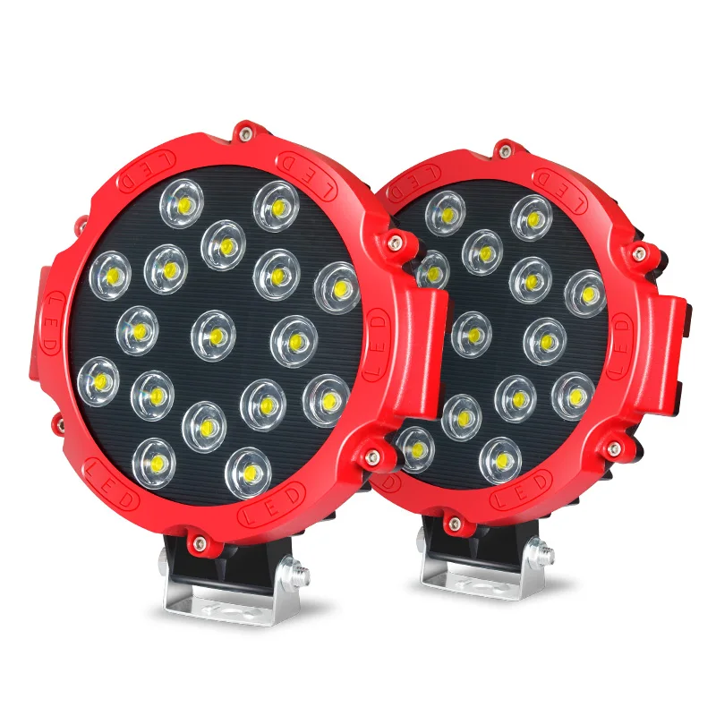 

Top 2pcs 51w LED Work Light Spot Beam Driving lights for offroad Truck Tractor ATV SUV UAZ Auto 4WD 4x4 Ramp 12V 24V Car Lamp