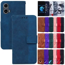 G24 Leather Case For Motorola Moto G24 G04 G04s G34 Magnetic Flip Wallet Case Cover For MotoG24 MotoG04 4G Card Slot Cases