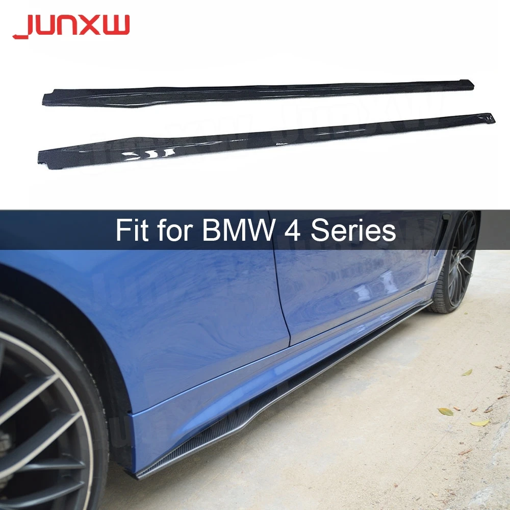 

For 4 Series Car Styling Carbon Fiber Side Skirts Apron Lip for BMW F32 F33 Coupe 2 Door 2014-2017