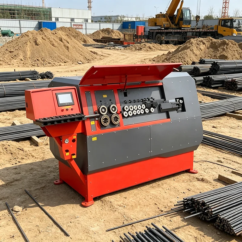 Double Wire CNC Rebar Bender 5-10mm for Precast Concrete Plant Mass Production of Standardized Stirrups
