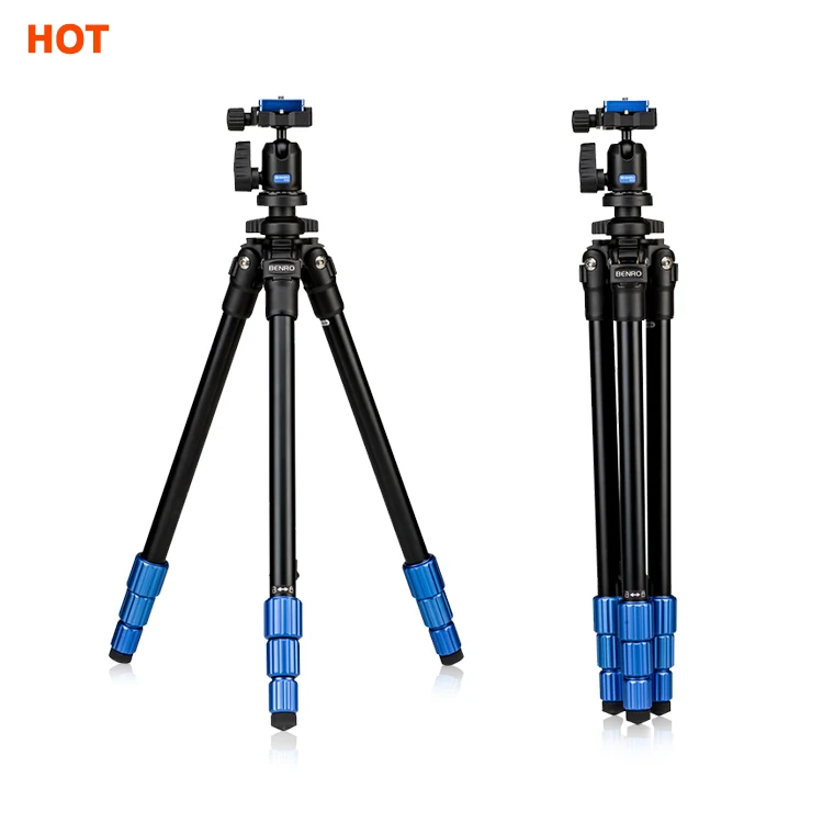 Free Shipping Outdoor Portable 4 Sections Aluminum Mini Camera Tripod Stand Holder for Mobile Phones Shooting