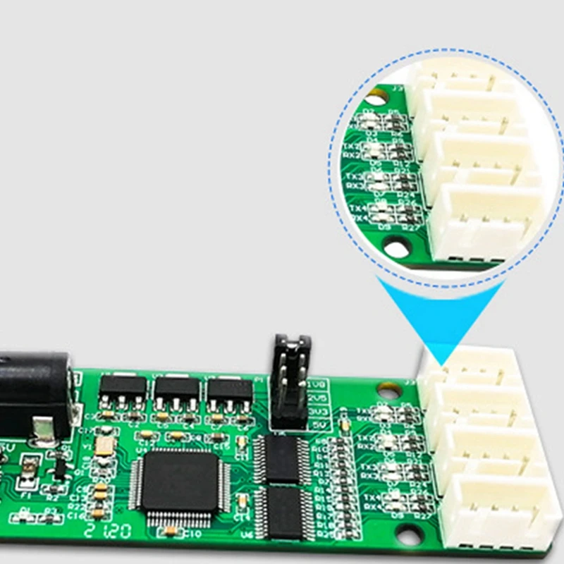 1 шт. FT4232-4TTL USB-4-контактный TTL-модуль Новый модуль последовательного порта FT4232HL UART DC 5 В 3,3 В 2,5 В 1,8 В 4-канальный XH2.54