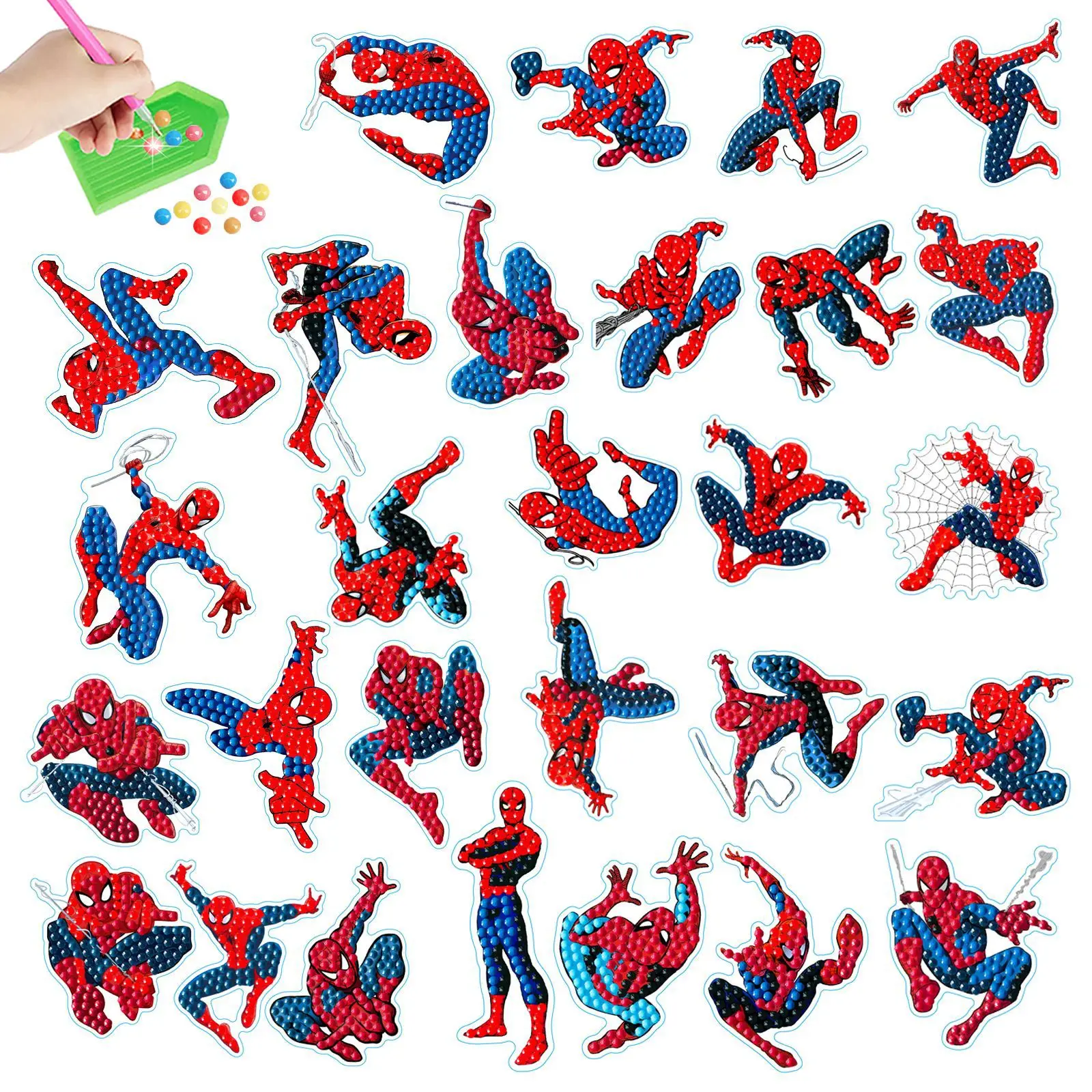 

Cartoon Children's DIY Diamond Art Toy Spider-Man Decoration Stickers Creative Sticker Diamond Painting