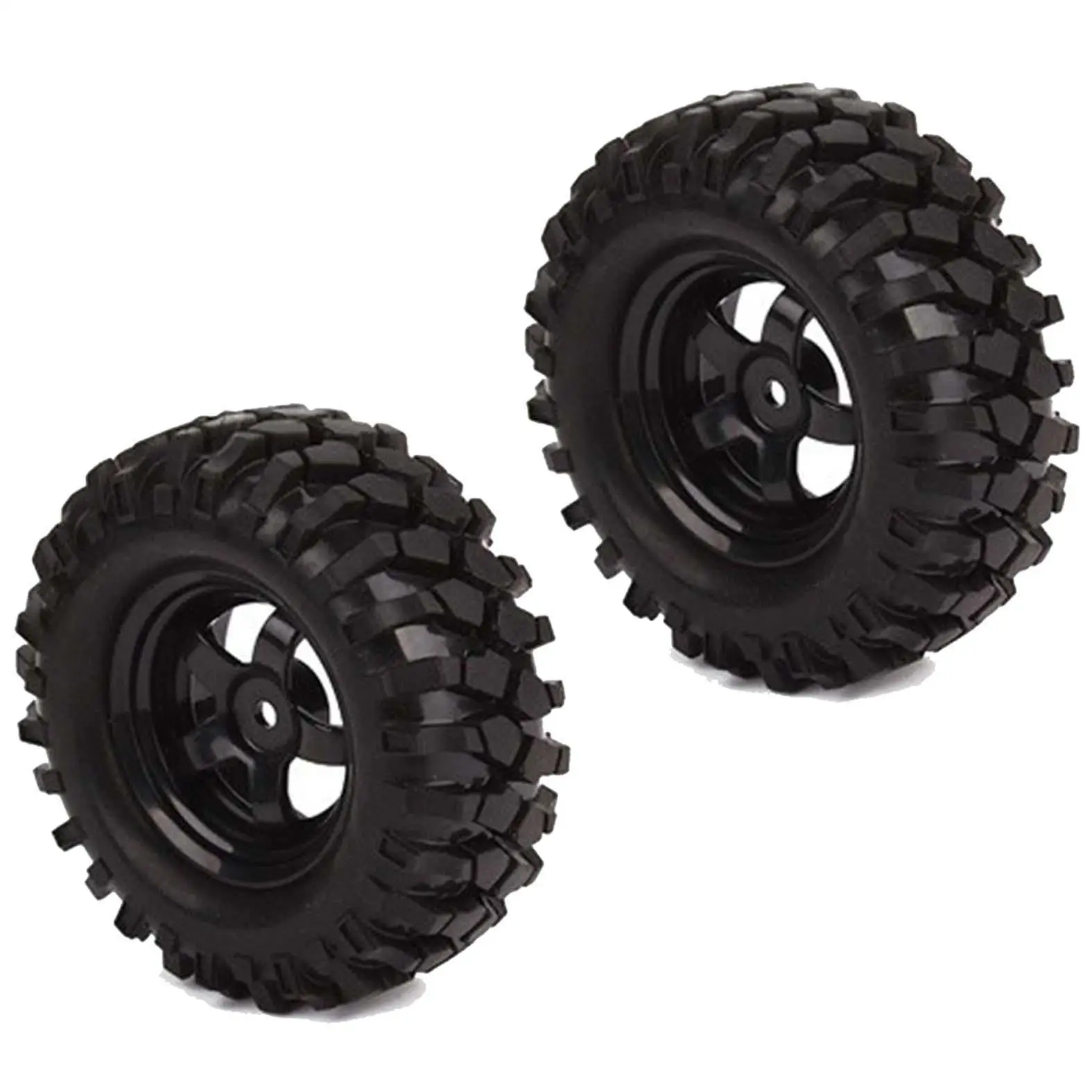 12 mm Sechskantnabe, Felge und Reifen, Reifen für 1/10 Off-Road RC Rock Buggy Truck, 4 Stück