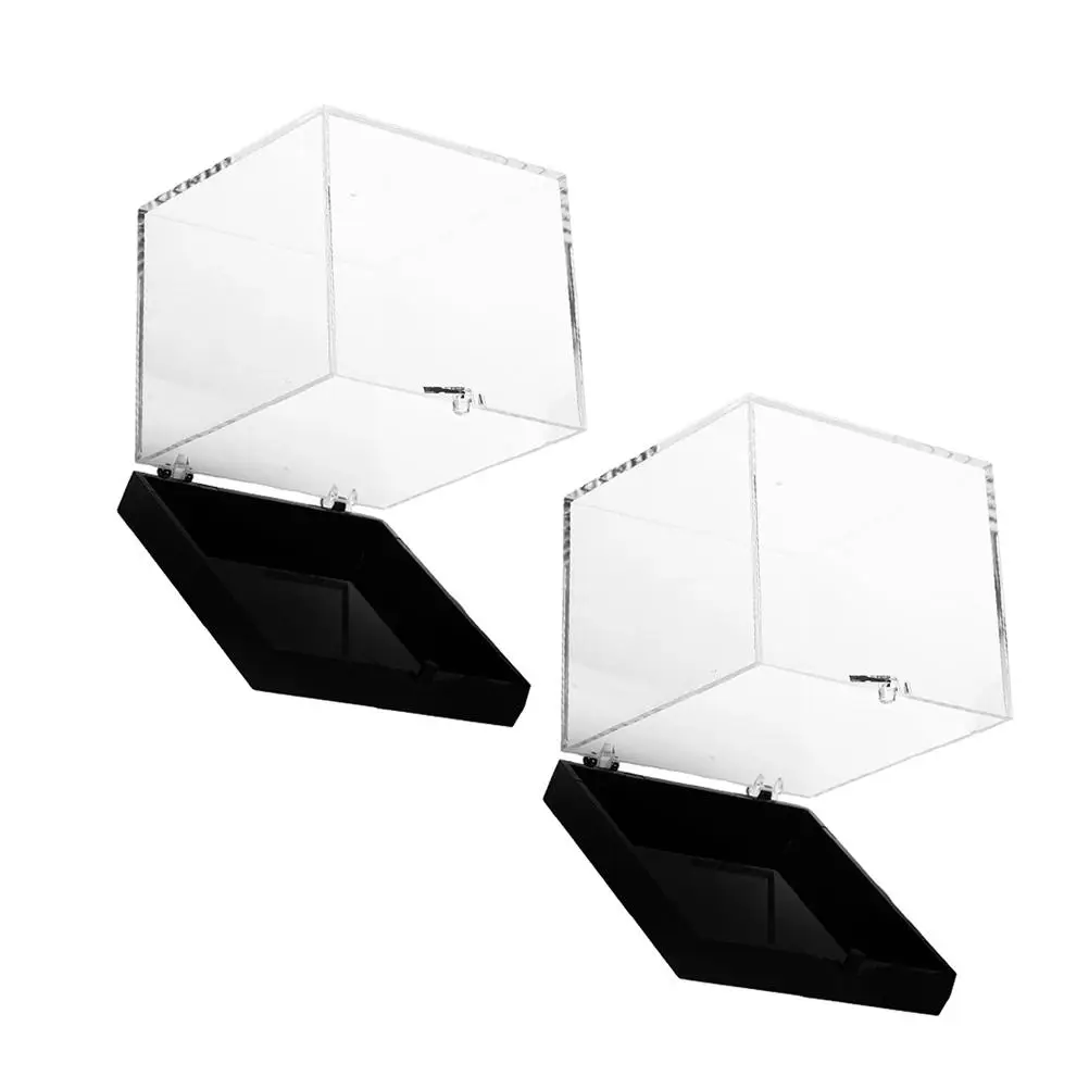 

Rock Storage Box Mineral Collection Containers Gemstone Display Case Jewelry Show Boxes Dustproof Preservation Clear Top
