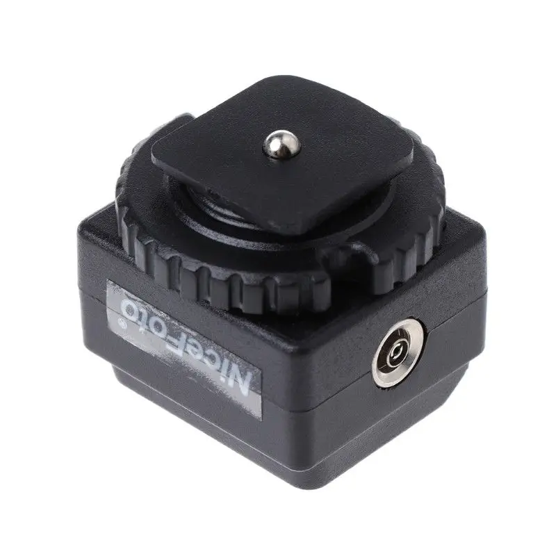 

1.14*1.02*1.18 inch Hot Shoe Converter Camera Metal+Plastic Photographers 29*26 *30mm Adapter Kit PC Sync Port