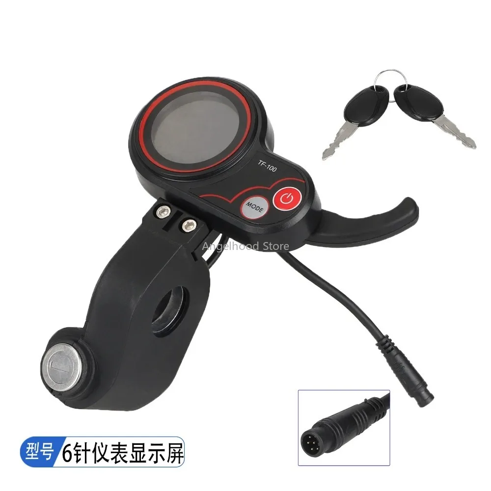 

TF100 Lockable 6-Core Waterproof Connector Dashboard for Electric Scooter High-Low Speed Adjustment Electric Scooter Accessories