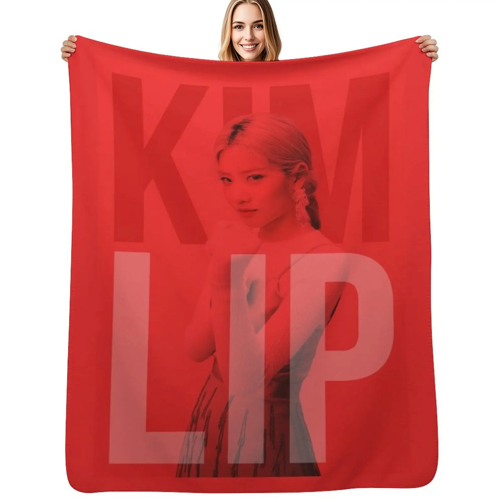 Loona Kim Lip Fighting Throw Blanket Fashion Sofas Sofa christmas gifts Luxury Brand Decoratives Weighted Blankets