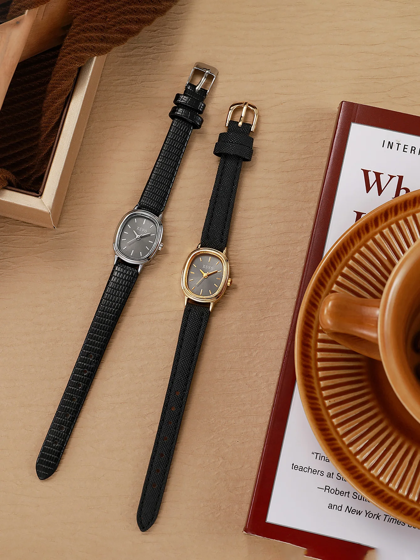 

Винтажные модные нишевые женские кварцевые часы для подарков на Рождество и Хэллоуин