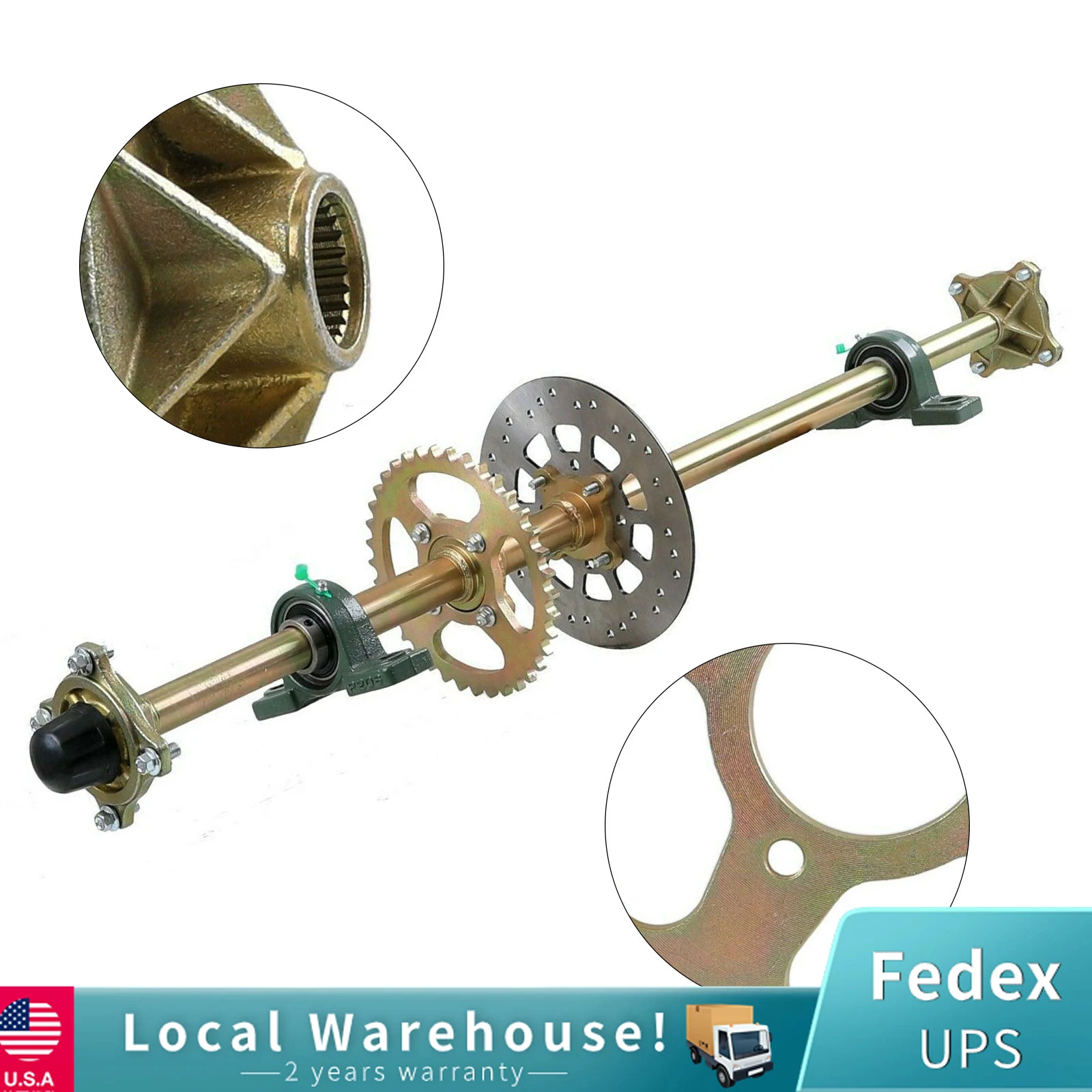 44 "محور خلفي مباشر محور عجلات مجموعة كاملة رمح ضرس وسادة كتلة الجمعية الخلفية لتقوم بها بنفسك دراجة صغيرة #1