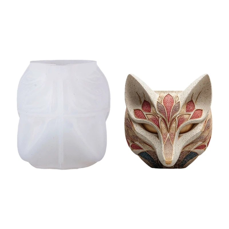 Handmade Silicone Foxes Mold For Creative Resin Jewelry Cement Casting Projects