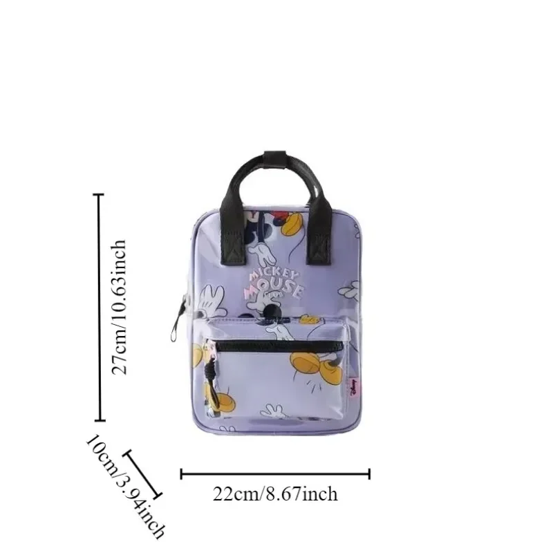 Disney Children\'s Schoolbag Cartoon Cute Kindergarten Printed Mickey Mouse Pattern Mini Backpack Leisure Cute Bag Boys Girls New