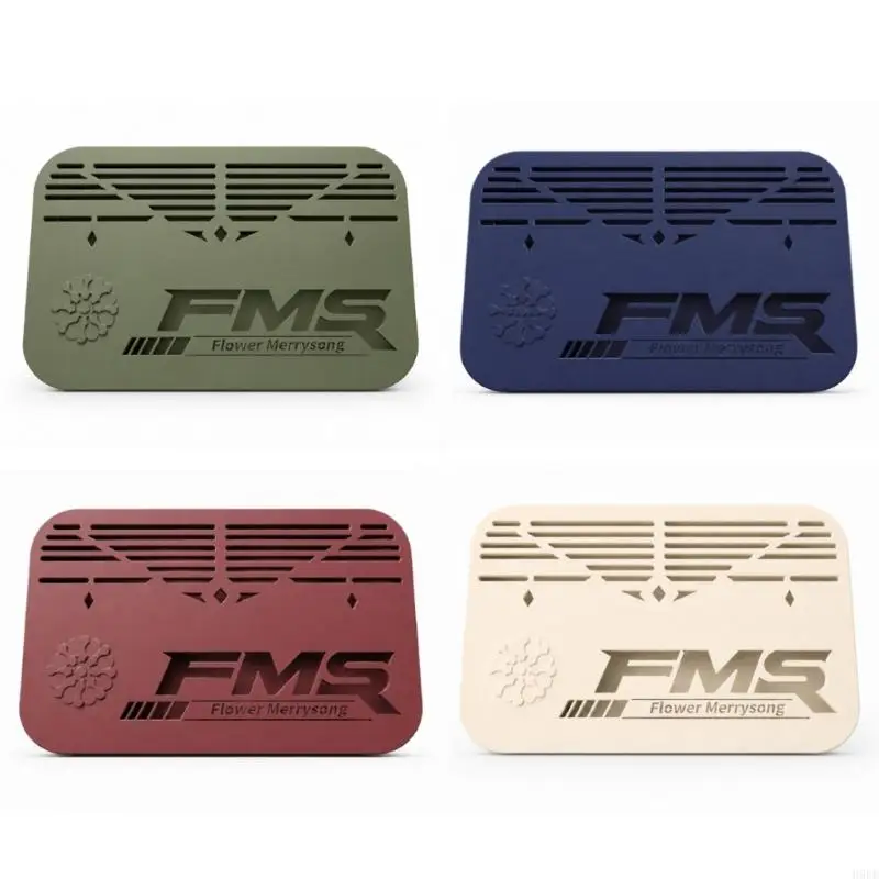 Four-Piece Pressed Car Air Outlet Air Freshener Set with Distinct Scent Including Bergamot, Rose, Musk, and H9EE