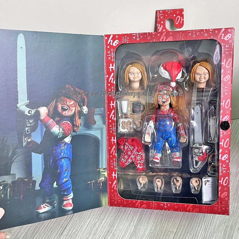 NECA Chucky Figure Anime Christmas outfit Child's play figures Model Toys Christmas Birthday Gift Toys