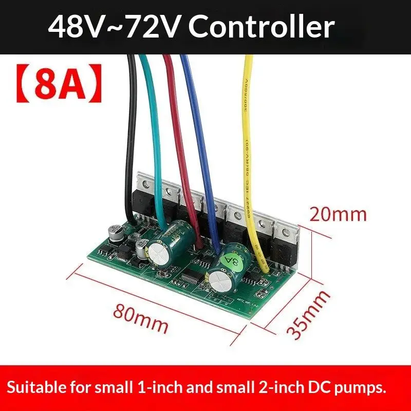 Replacement Submersible Pump Control Board Overload Protection Brushless Efficient for Fish Tank Fountain Pump Parts