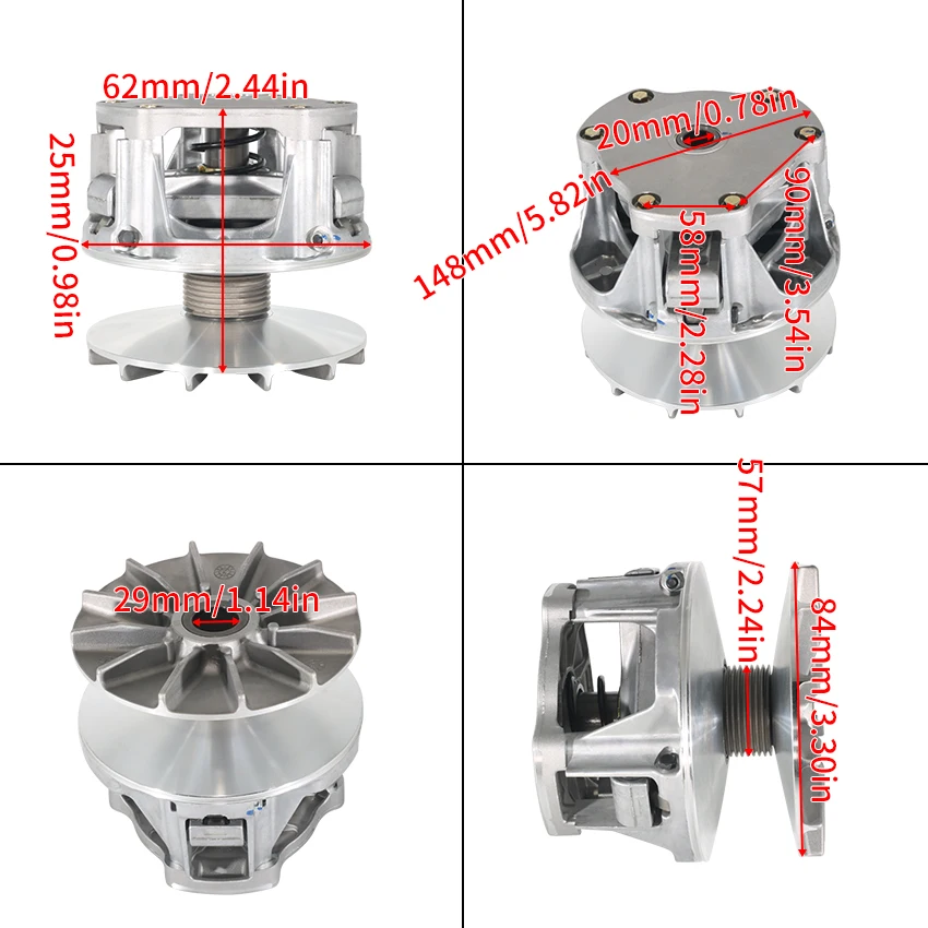 Primär-Antriebskupplung Variator 1321971 für Polaris Sportsman 600 Sportsman 700 EFI MV7 2002-2005 ATV Antriebskupplungseinheit – Detail 9