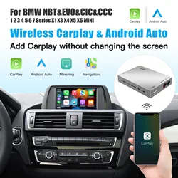 Sem fio CarPlay Para BMW NBT/CIC/EVO/CCC 1 2 3 4 5 7 Série E70 F10 X1 X3 F25 F26 F48 MINI X4 X5 X6 F56 F15 Android Decodificador Auto