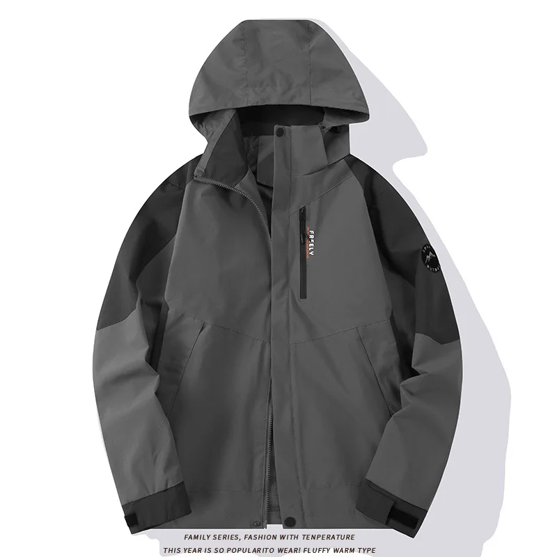 

Мужская весенняя куртка 2026: ветрозащитная, водонепроницаемая, дышащая, высококачественная, для активного отдыха, кемпинга, альпинизма, с капюшоном