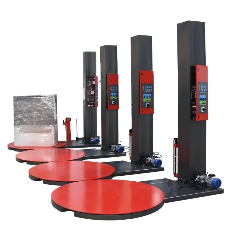 Rotary Arm Pallet Stretch Wrapping Machine with PLC Control for Warehouse Logistics Efficiency