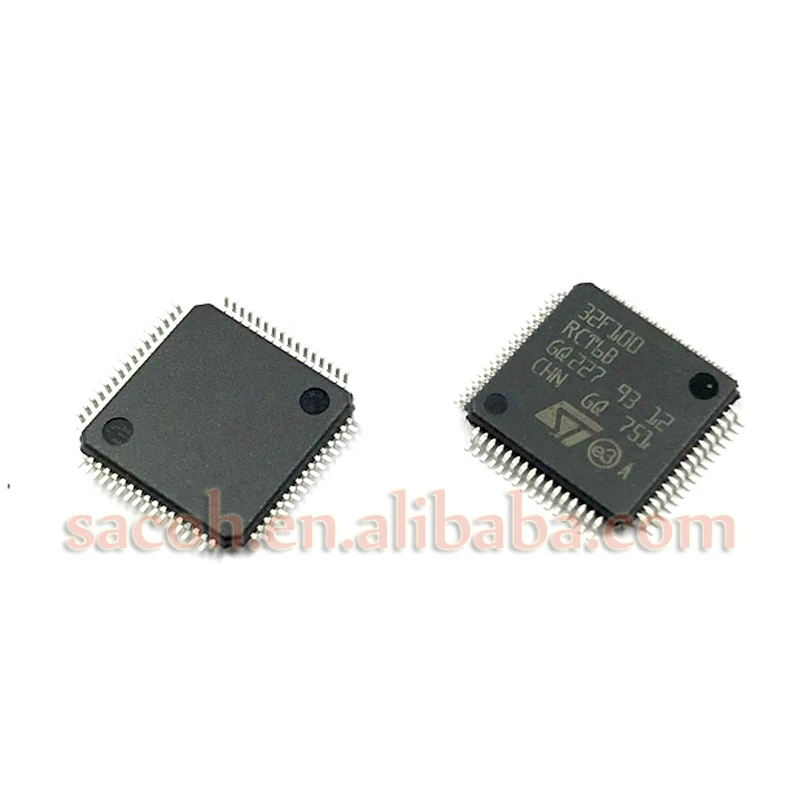 

2PCS/lot New OriginaI STM32F100RCT6B or STM32F100RDT6B or STM32F100RET6B STM32F100 LQPF-64 advanced ARM-based 32-bit MCU