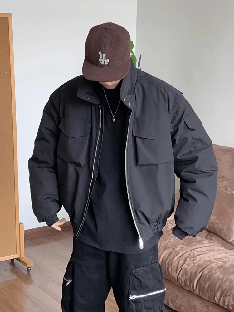 77 Lekki Bomber Kawalerkowy lub Kurtka Lotnicza Jaet Bawełniana Odzież Robocza Zimowa Stójka Męska Odzież Wierzchnia Ocieplana Poliester...