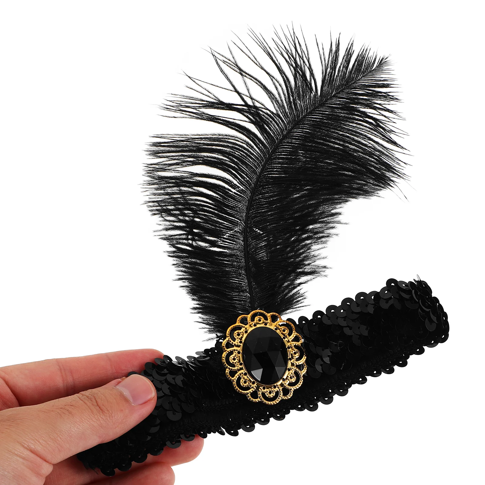 1920 S High-end Headdress Theme Party Headpiece Ladies Headbands Wedding Vintage Hair Accessory Resin Flapper Miss