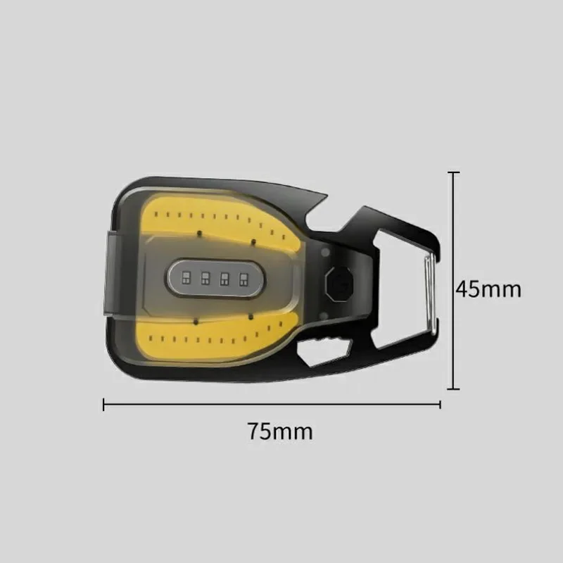 Portátil de emergência Keychain Light, Luz LED forte recarregável, Chaveiro portátil do carro, Mini lanterna, 1pc