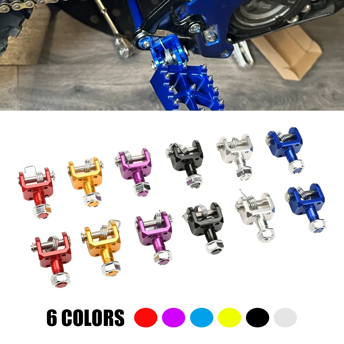 

For Sur-Ron Sur Ron Surron Light Bee X & Light Bee S Universal Electric Motorcycle Bike CNC Footpegs Rest Foot Pegs Link Bracket