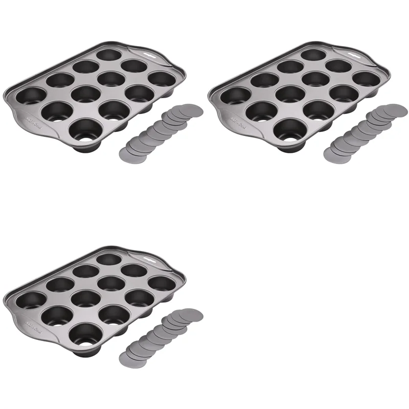 

3 мини-формы для чизкейка с 12 полостями и съемным дном из 36 предметов