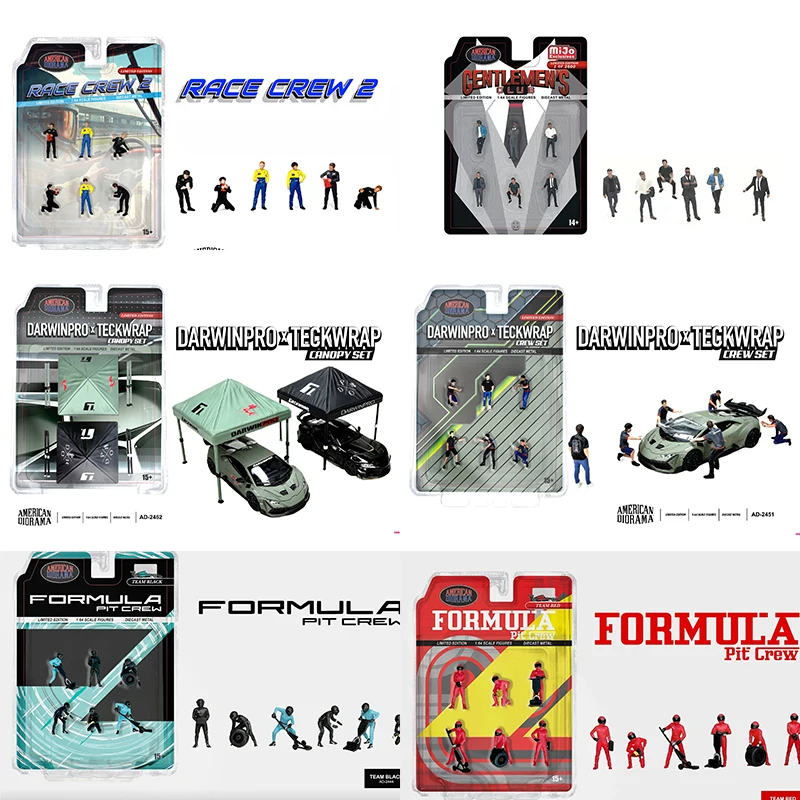 SALE2 AMERICAN DIORAMA Maintenance Area Scene DARWINPRO TECKWRAP Only the dolls do not include the car models