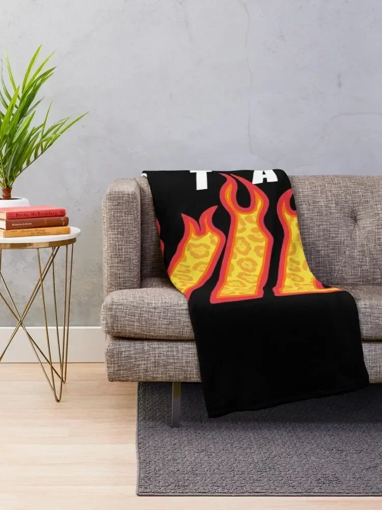 Stay Wild Fire Ben Azelart Throw Blanket Nap Flannels Blankets