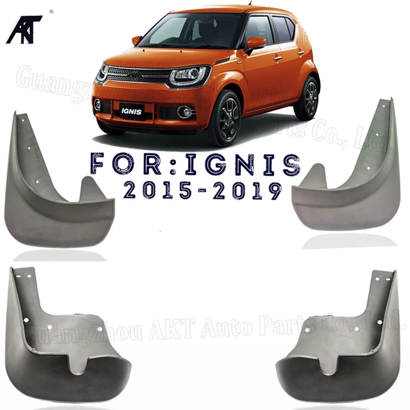 4Pcs/SET Front & Rear Mud Flaps Splash Guards Mudguards for-suzuki-ignis 2015-2019 147166663  Mud Flaps