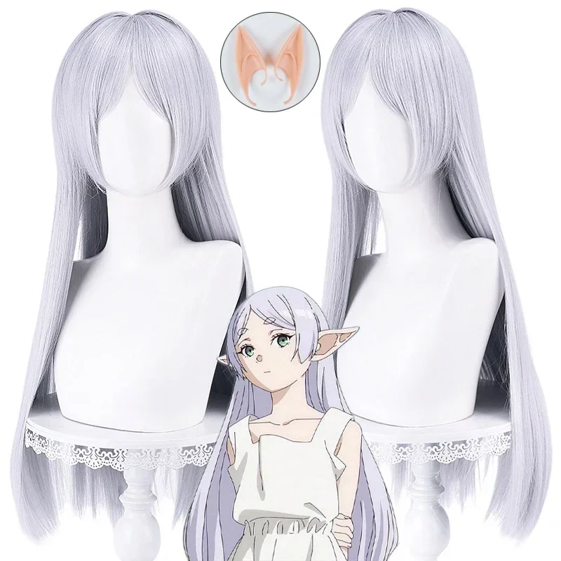 

Frieren Cosplay Wig Anime Frieren At The Funeral Cosplay Silver Straight Hair Frieren: Beyond Journey's End Women