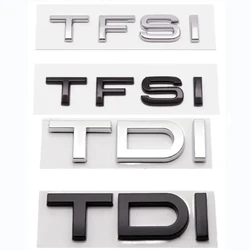 3D TFSI TDI Car Sticker ABS Letter Logo Rear Trunk Boot Emblem Badge Decals For A3 A4 A5 A6 A7 A8 Q2 Q3 Q5 Q7 Accessories