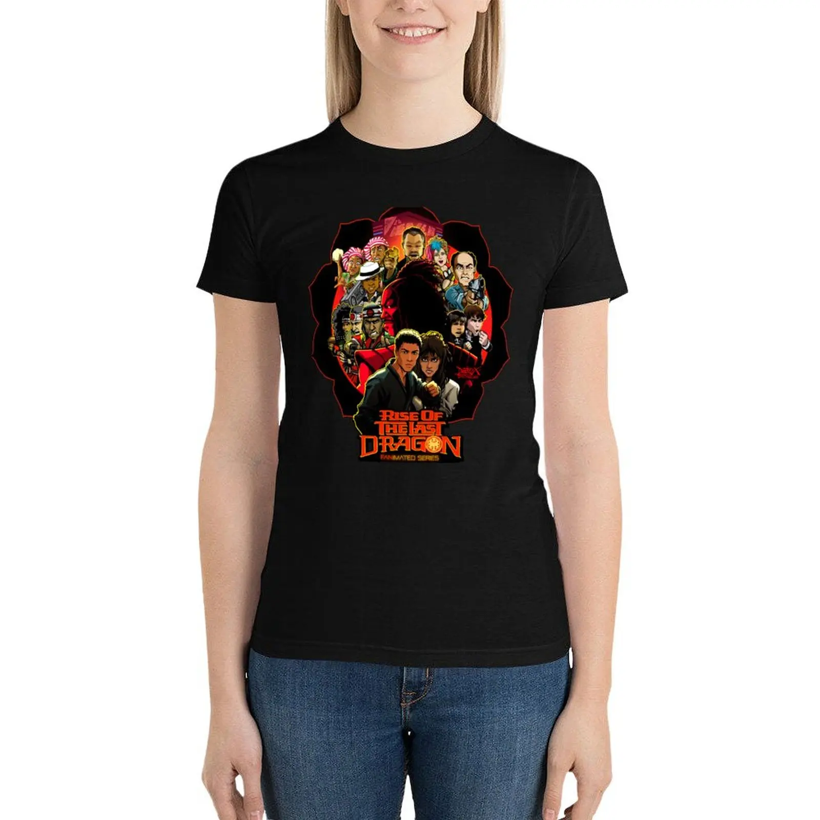 

RISE OF THE LAST DRAGON T-Shirt korean fashion cute clothes tops hippie clothes funny t shirts for Women