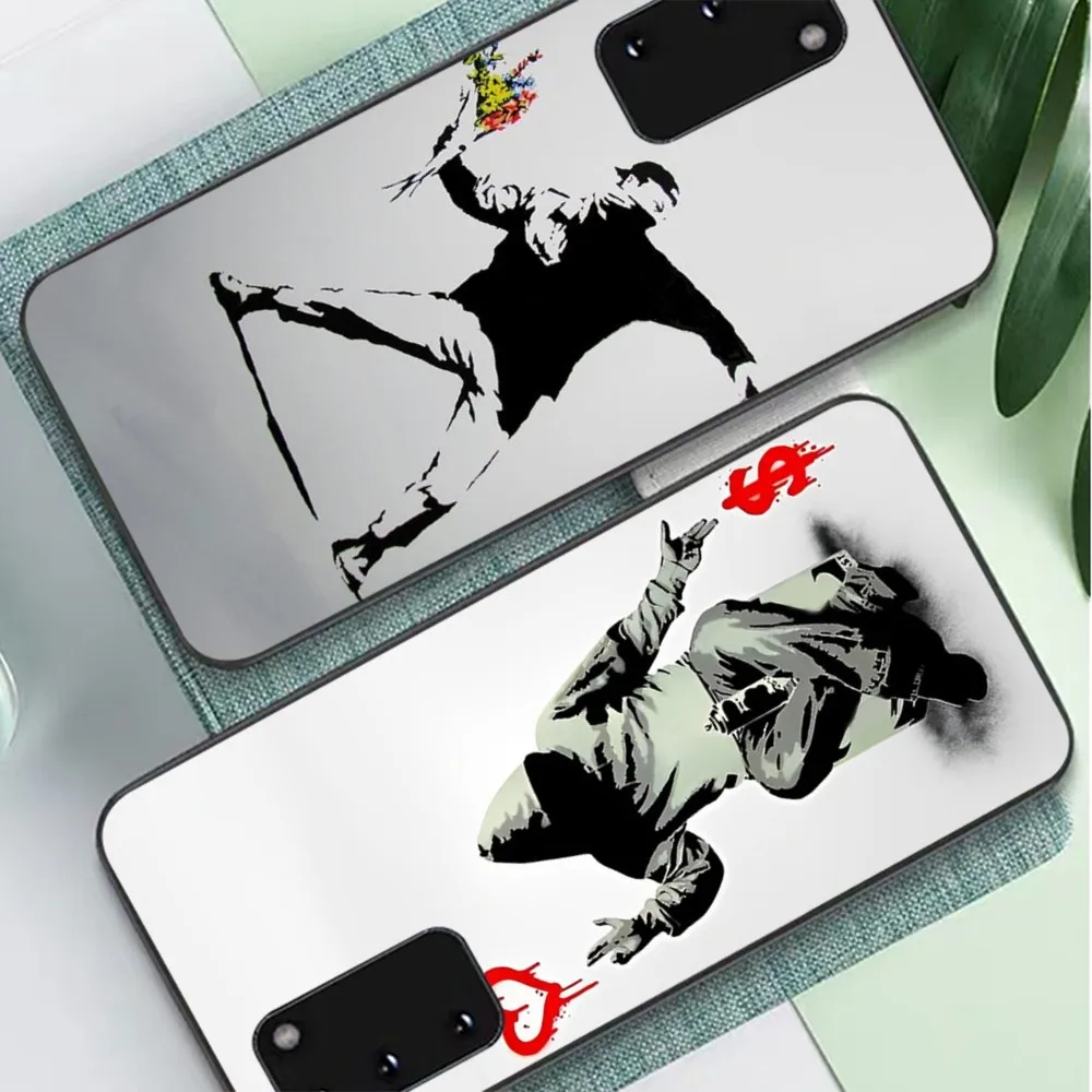 Graffiti Artist Banksy Phone Case For Samsung S 9 10 20 21 22 23 30 23 24 Plus Lite Ultra FE S10lite Fundas