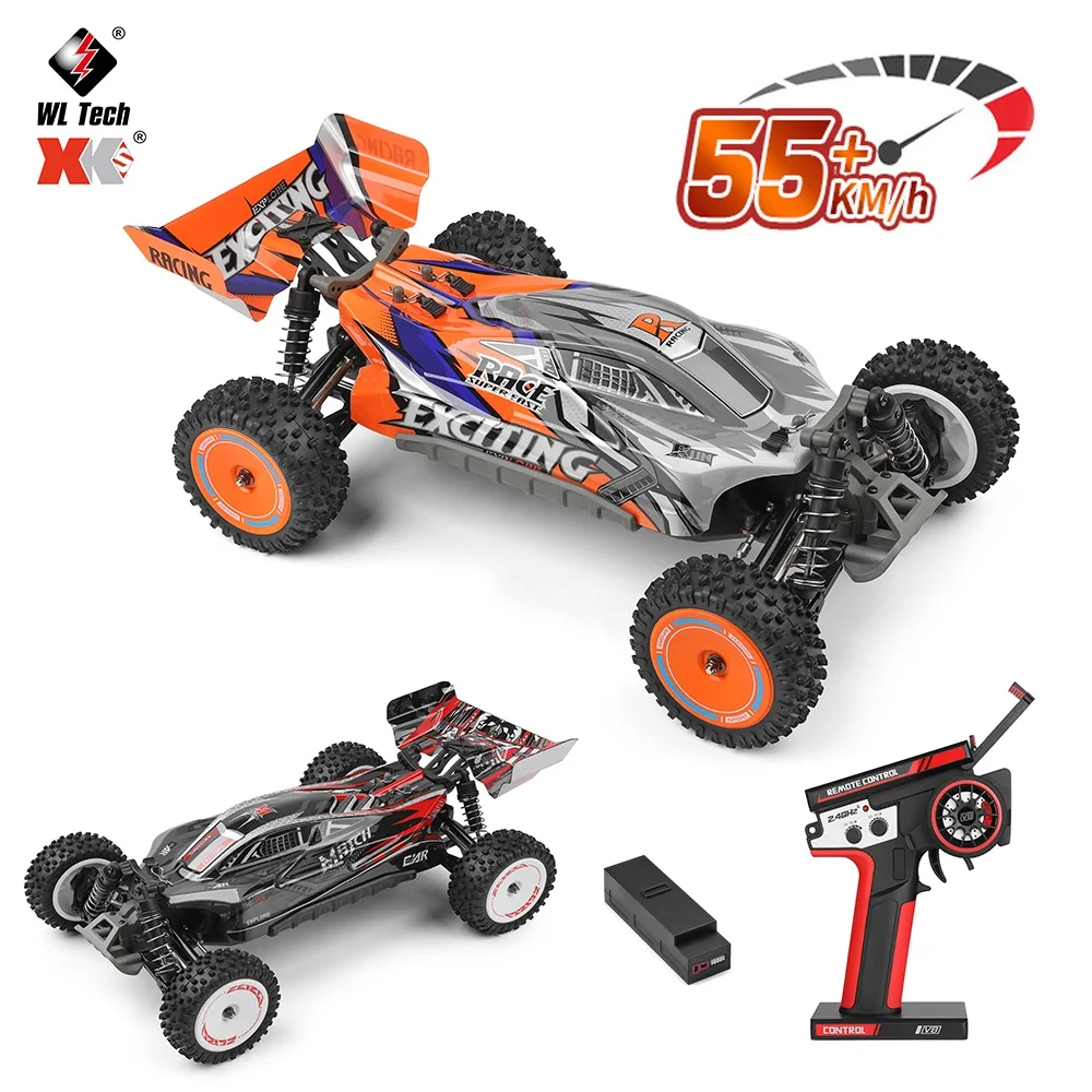 WLtoys 124010 55 KM/H RC samochód profesjonalny samochód wyścigowy 4WD Off-road elektryczny szybki dryf zabawki dla dzieci