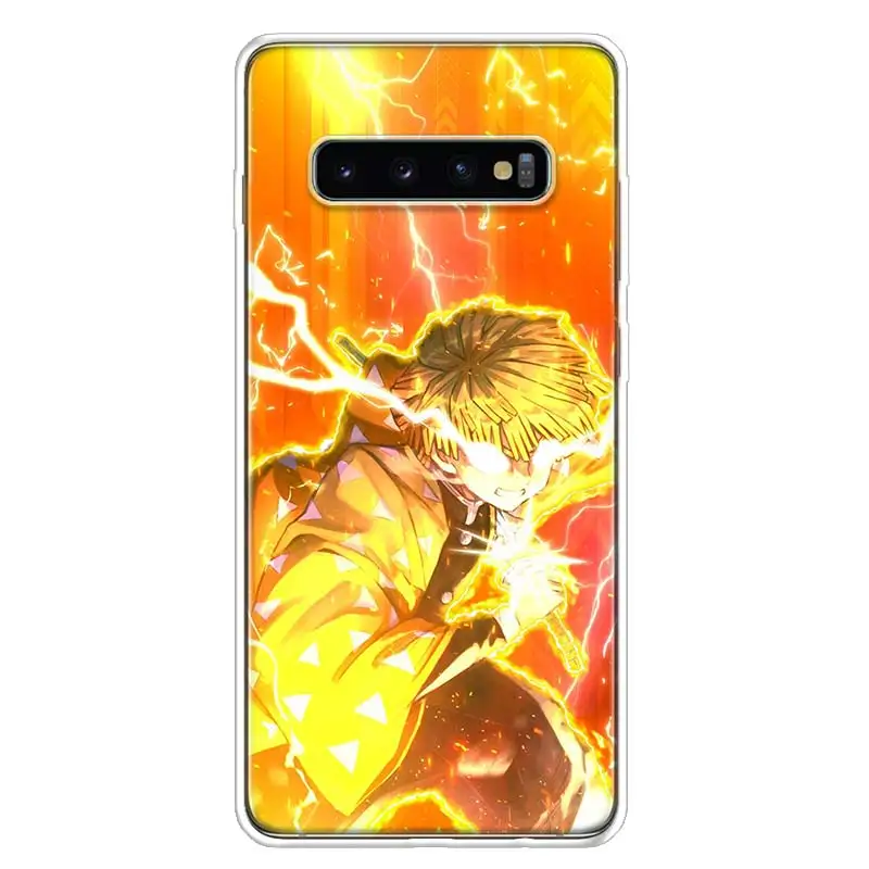 Zenitsu Demon Slayer Phone Case For Samsung Galaxy Note 20 Ultra 10 Lite 9 8 M21 M31S M51 M32 M52 M12 M11 J4 + J6 Plus J8 Capa