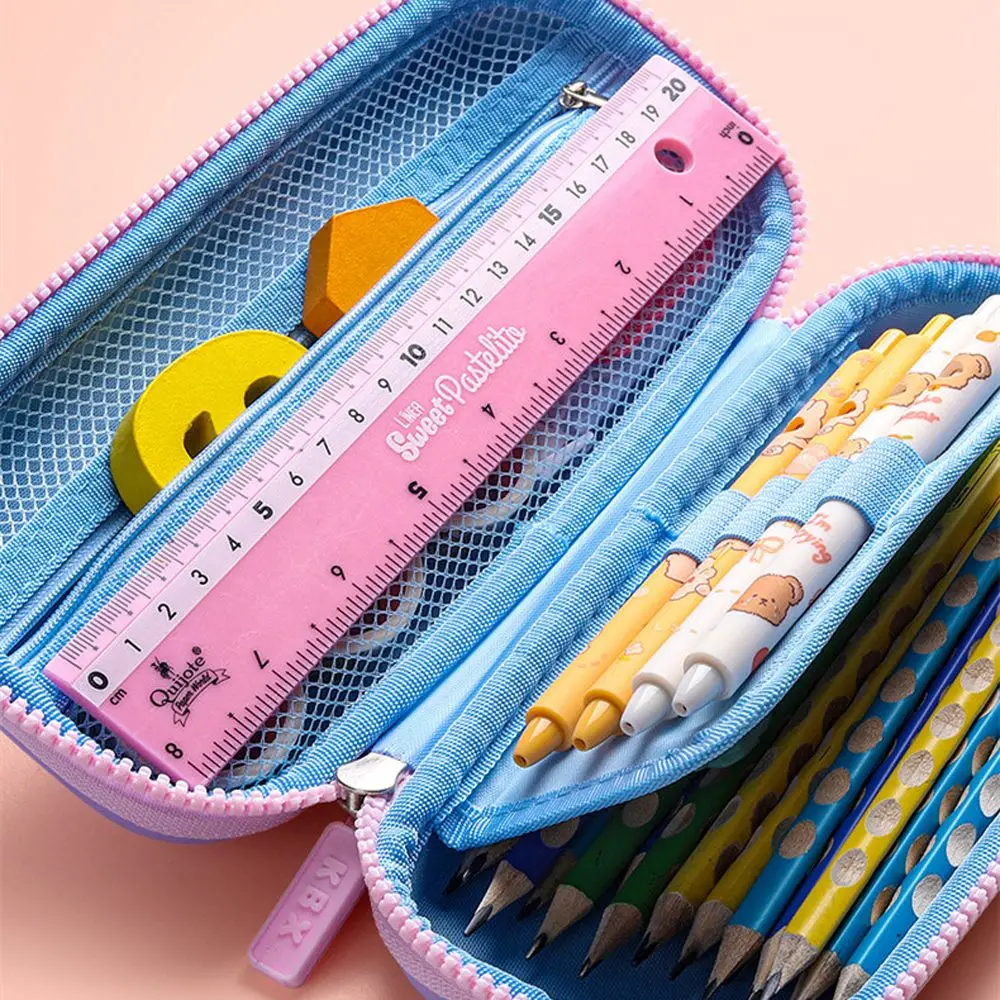 Письменные принадлежности, пенал, сумка для ручек, обучающие канцелярские принадлежности, пенал из искусственной кожи, 3D мультяшная коробка для ручек, пенал, декомпрессионный пенал