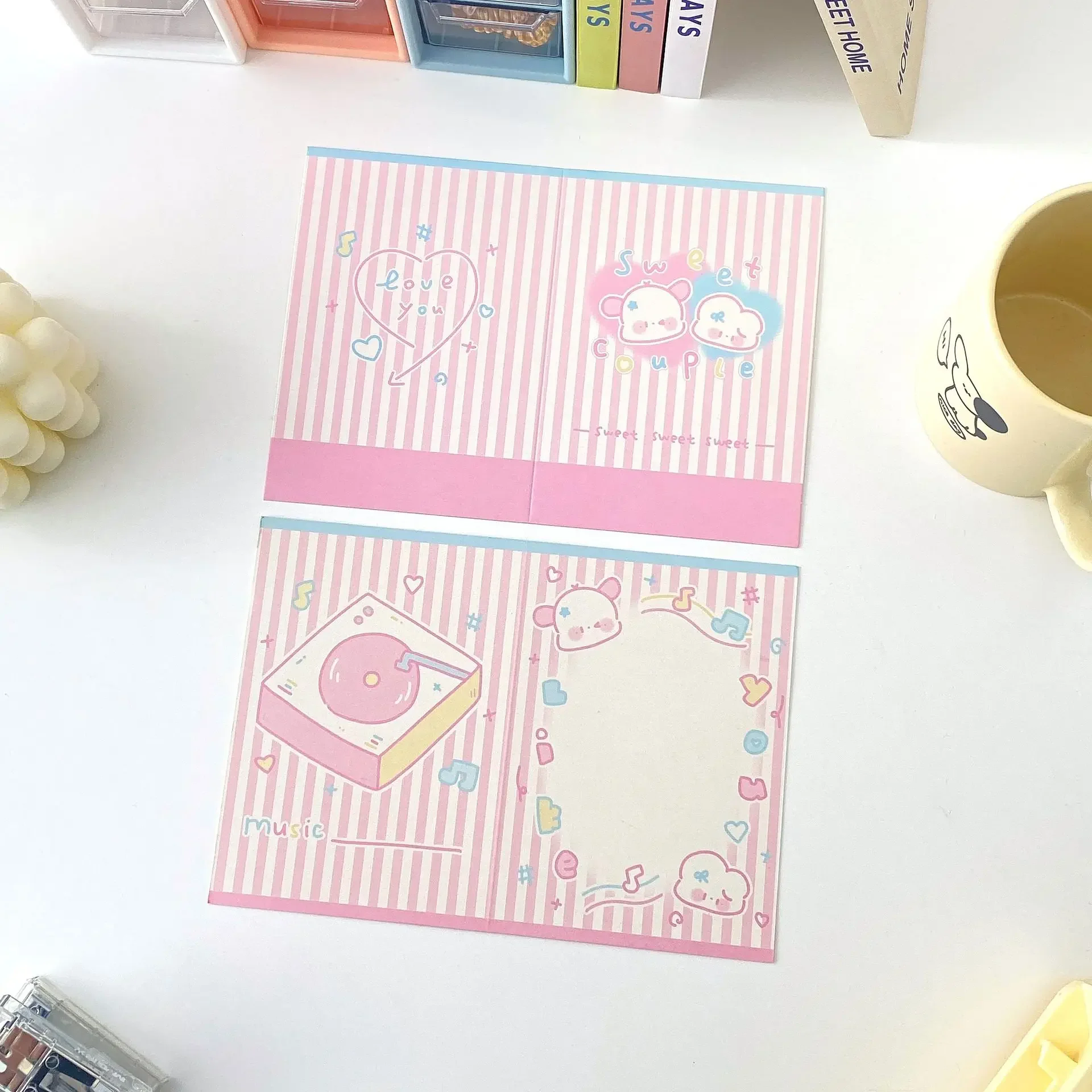 10 Pcs/Pack kawaii Dog Folding Card Packaging Materials Sell Album Photo Message Gift cute Packaging Card Greeting Card