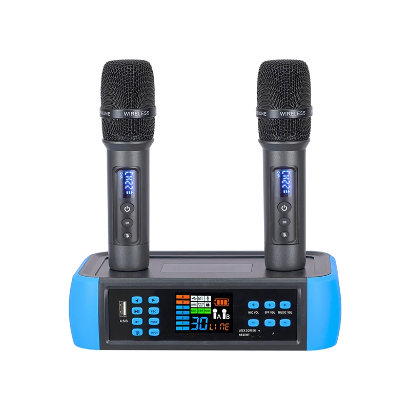 D801 wireless microphone DSP anti-howling reverberation Bluetooth wireless microphone microphone singing home entertainment KTV