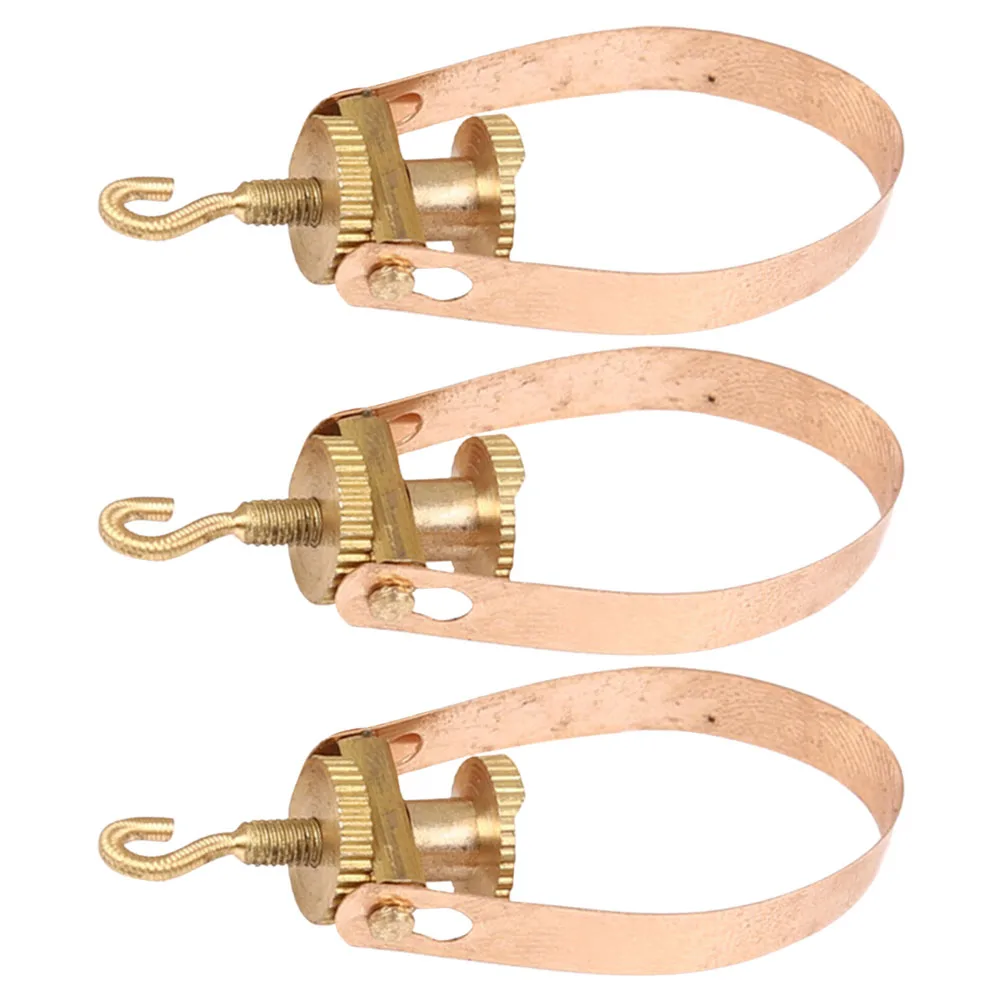 

3pcs Metal Erhu Qianjin Fittings Durable Tools String Tuning Accessories Practical Tuner Adjuster Replacement Parts