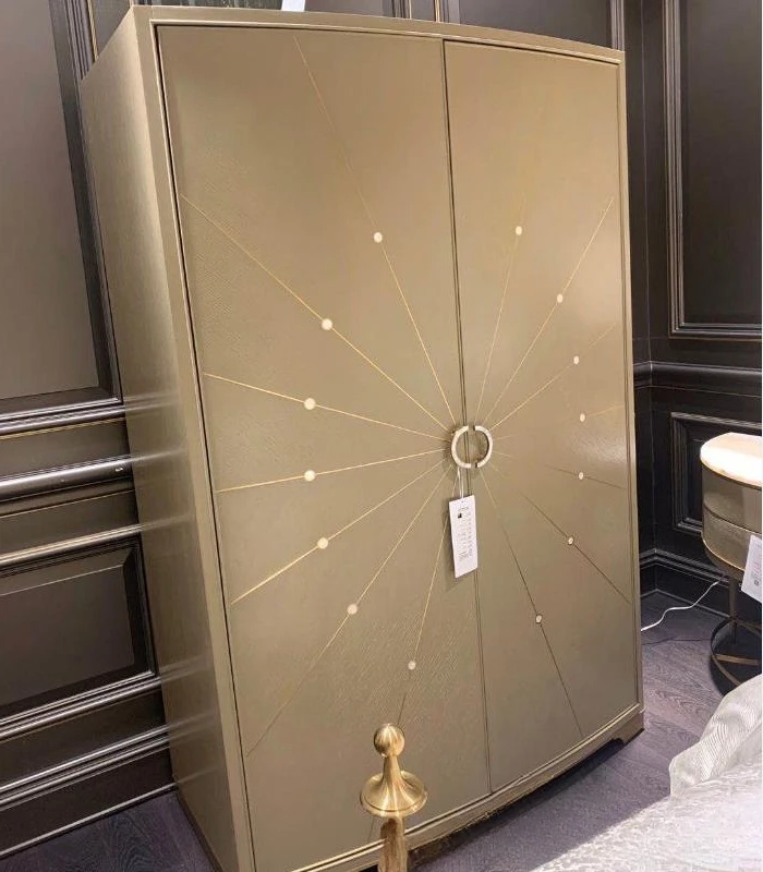 Light luxury fashion high-end solid wood TV cabinet simple living room villa oak audio-visual furniture