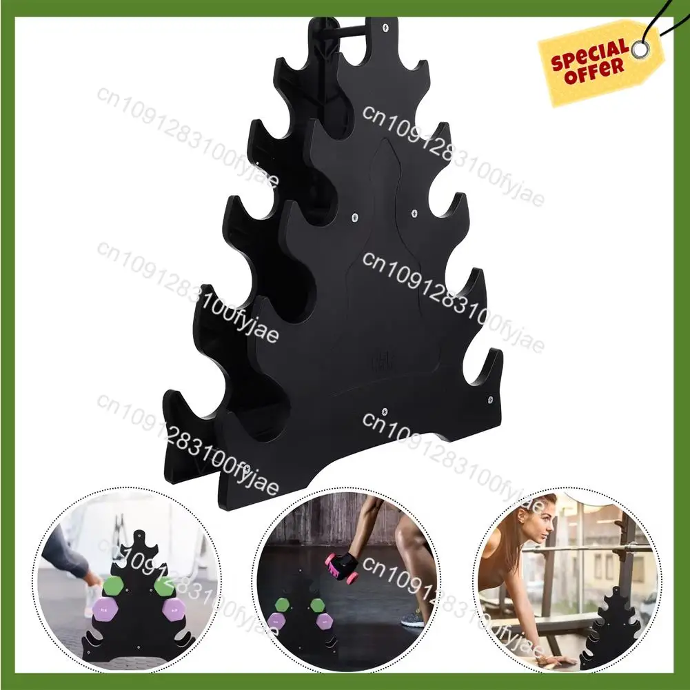 August Dumbbell Rack Stand Compact A-Frame Dumbbell Rack With Upgraded Handle,Triangle Shaped Weight Rack For Home Gym Space