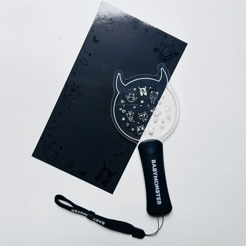 KPOP Babymonster Mini Light Stick Concert Cute Logo PVC Hand Light RAMI CHIQUITA AHYEON RORA ASA RUKA PHARITA Fans Support Gift