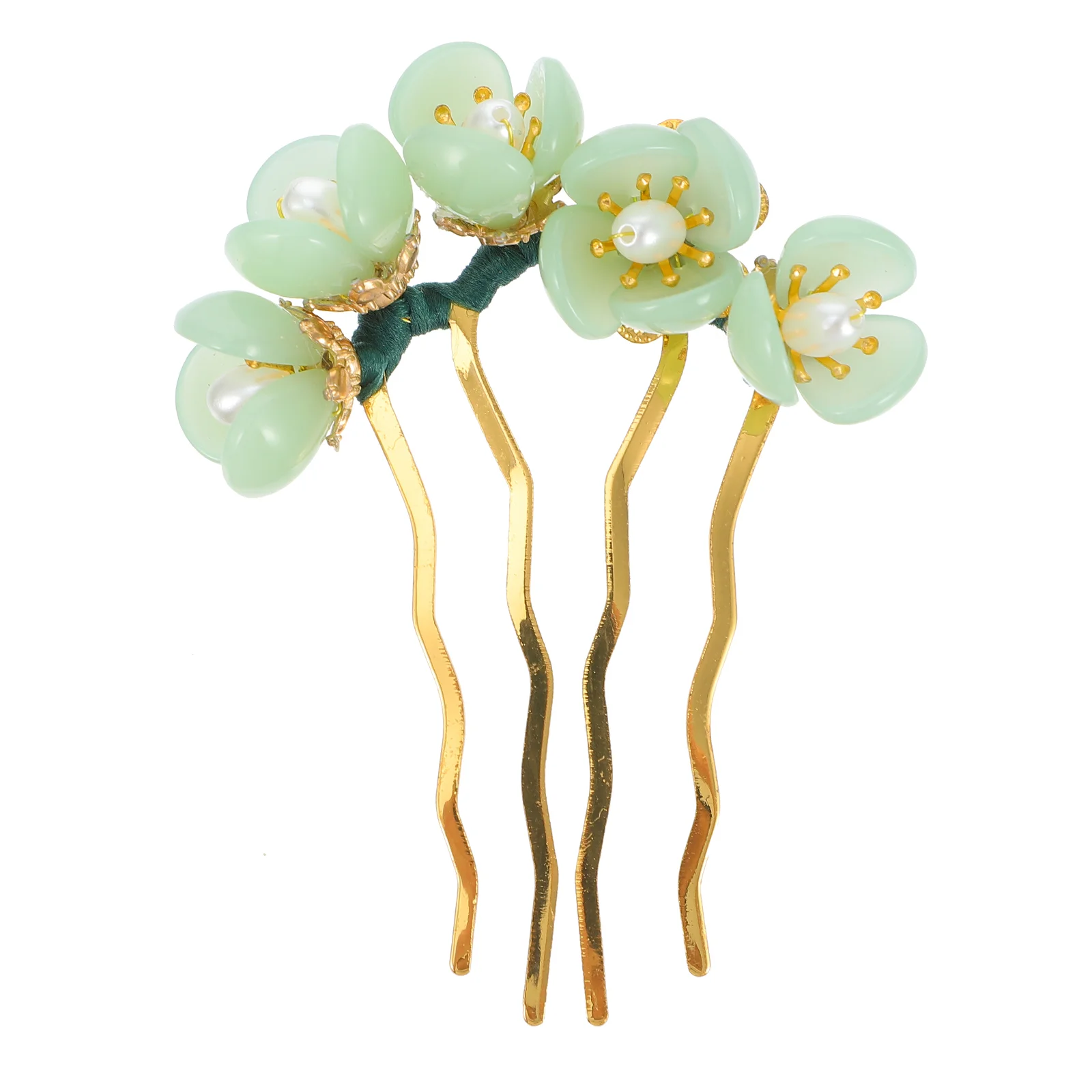 

Hair Gem Stamper Hairpin Wedding Accessories The Flowers Traditional Chinese Stick Barrettes